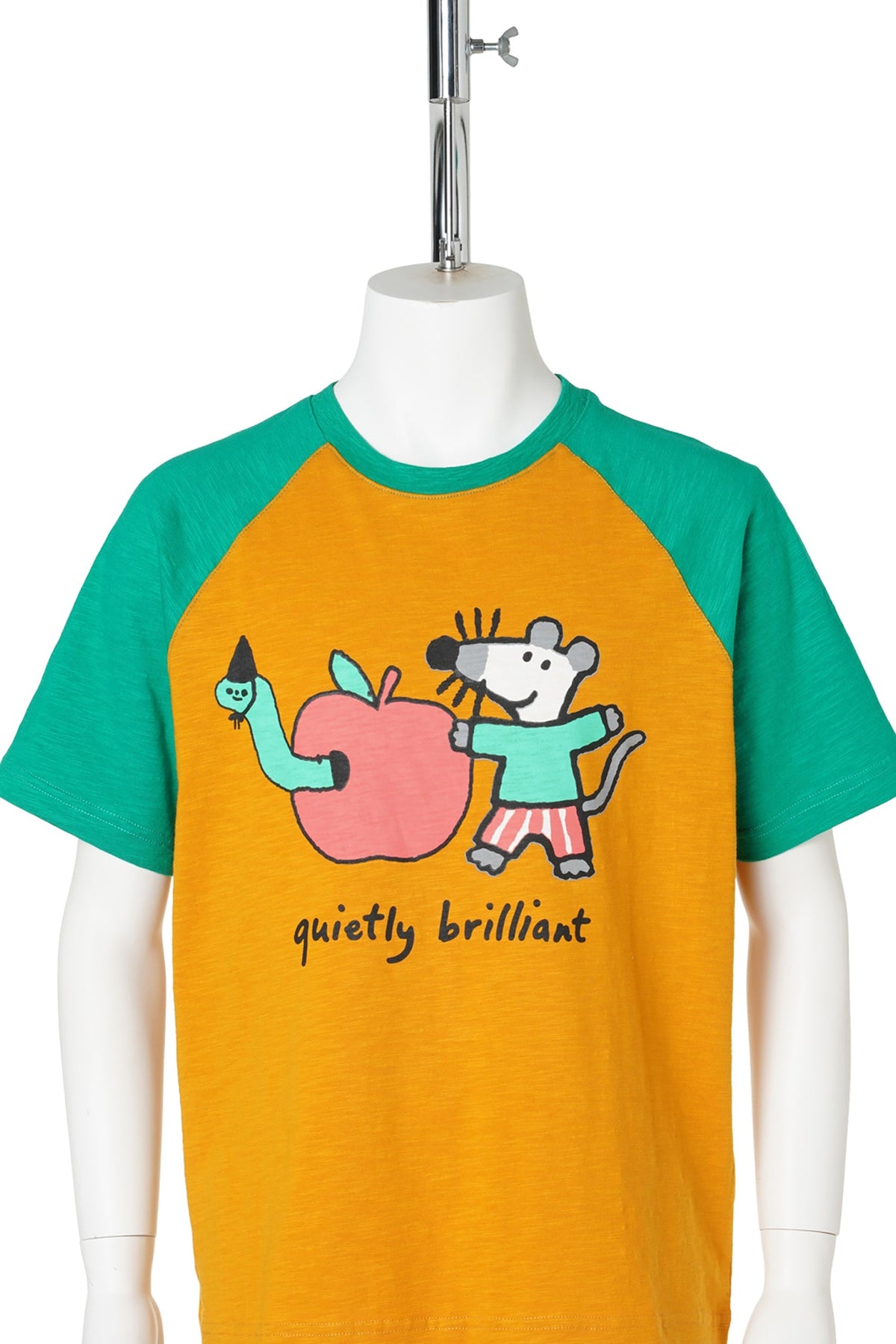 APPLE TEE / YELLOW/GREEN