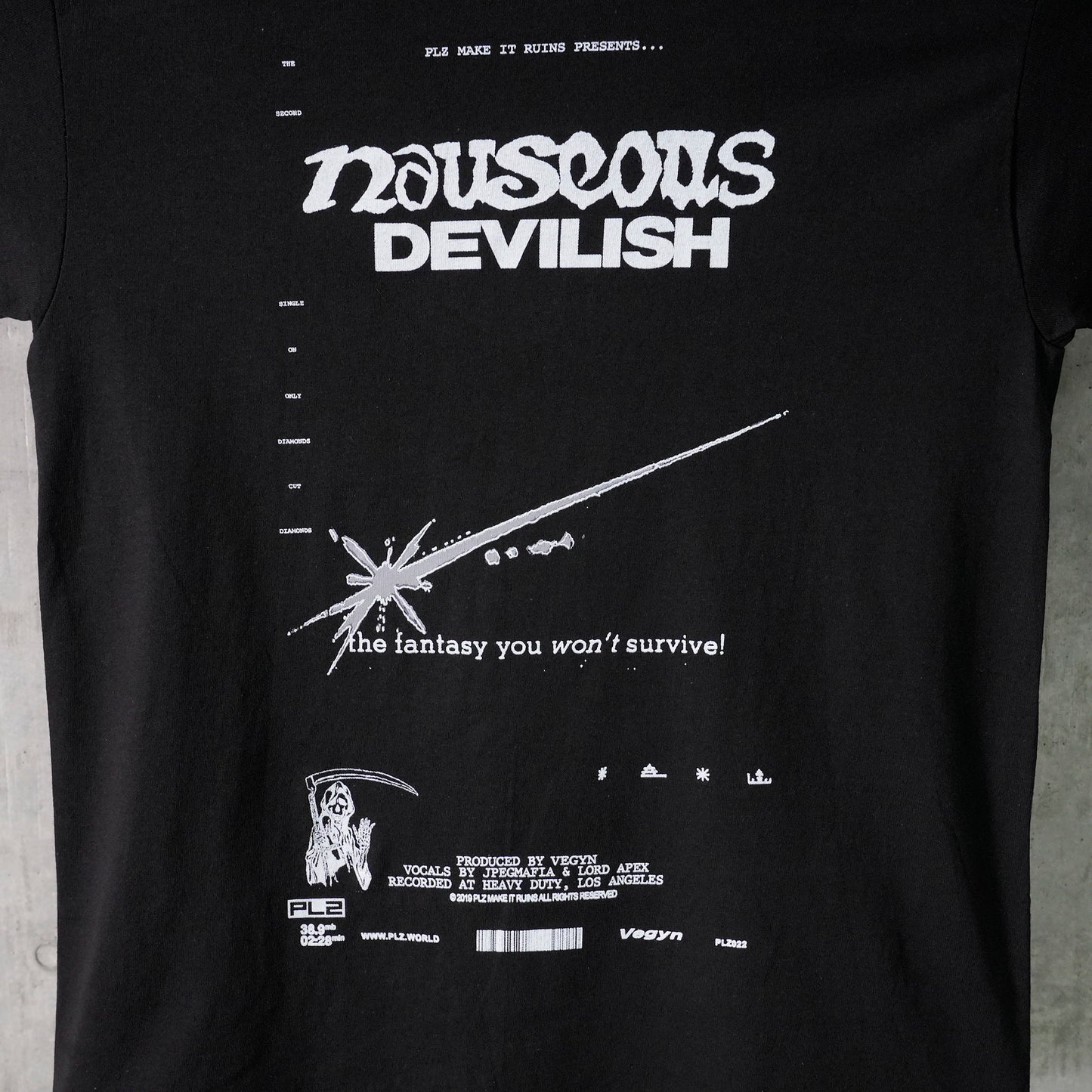 VEGYN NAUSEOUS DEVLISH TEE / BLACK