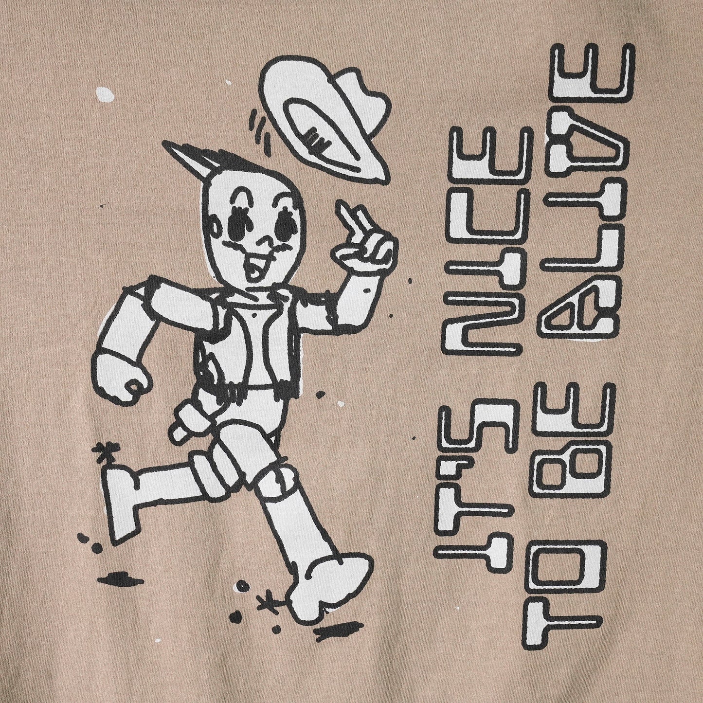 VEGYN IT'S NICE TO BE ALIVE TEE / BROWN