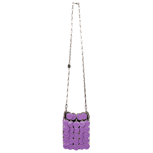 SPARKLE MINI SAC A MAIN METAL / M512:LILAC/SILVER