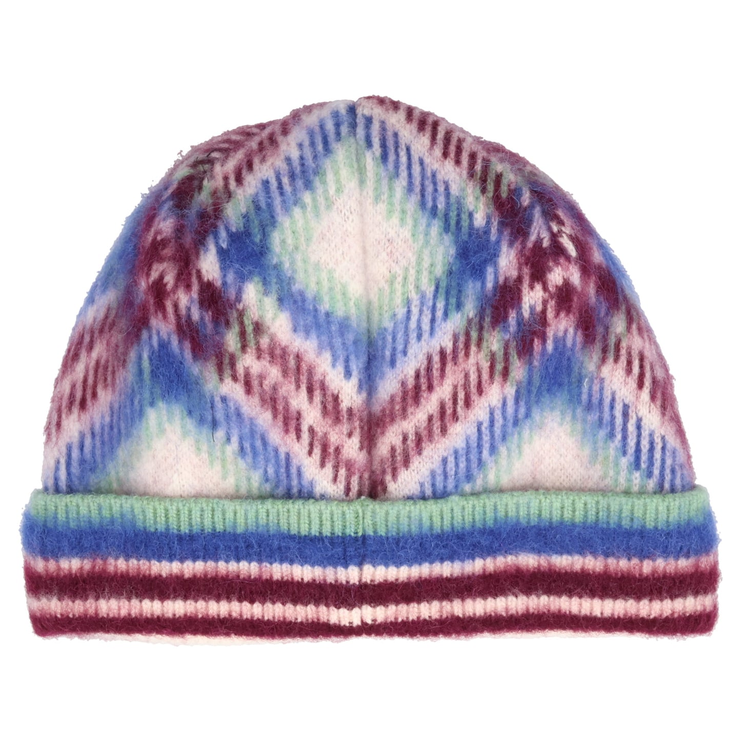 ACCESSOIRES TEX BEANIE / V505:NAVY/BURGUNDY CHECK