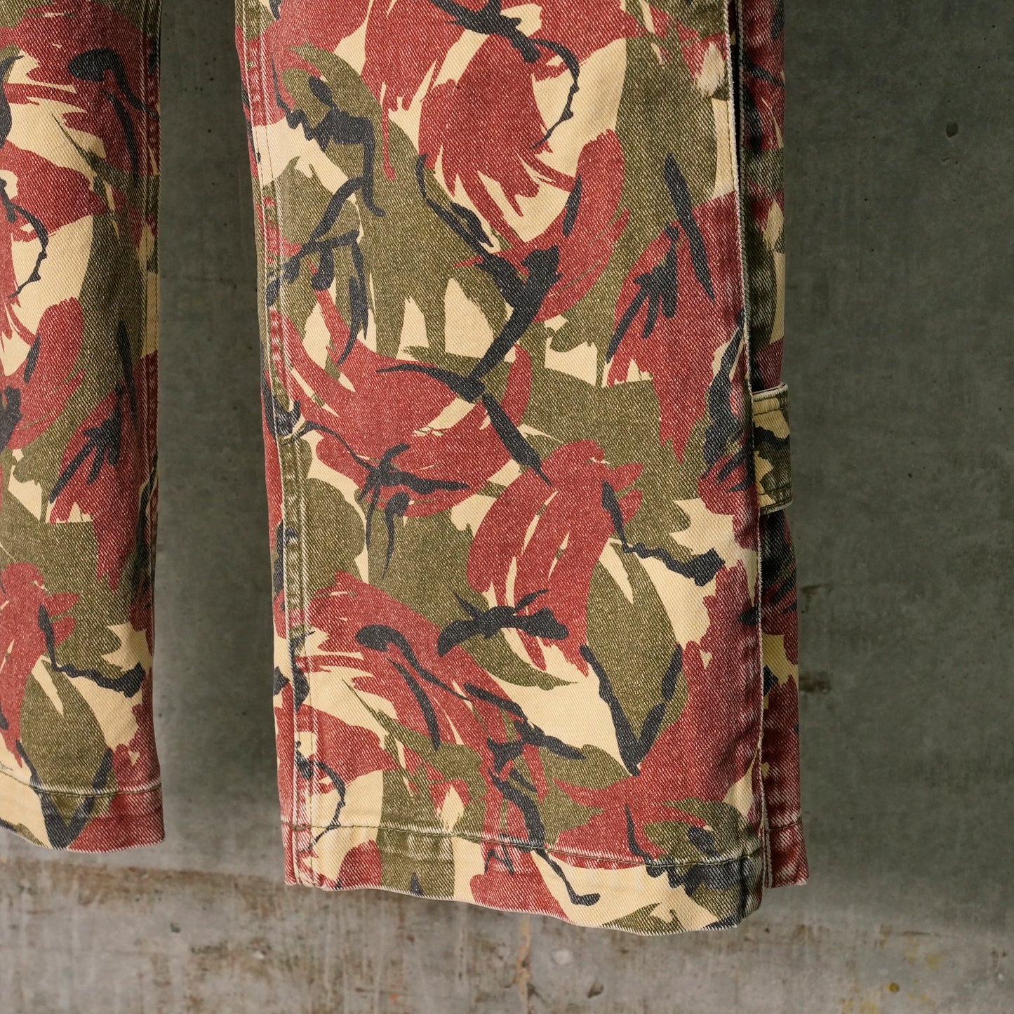 PANTALON LARGE PANT / V267:CAMOUFLAGE BEIGE/KAKI/BR