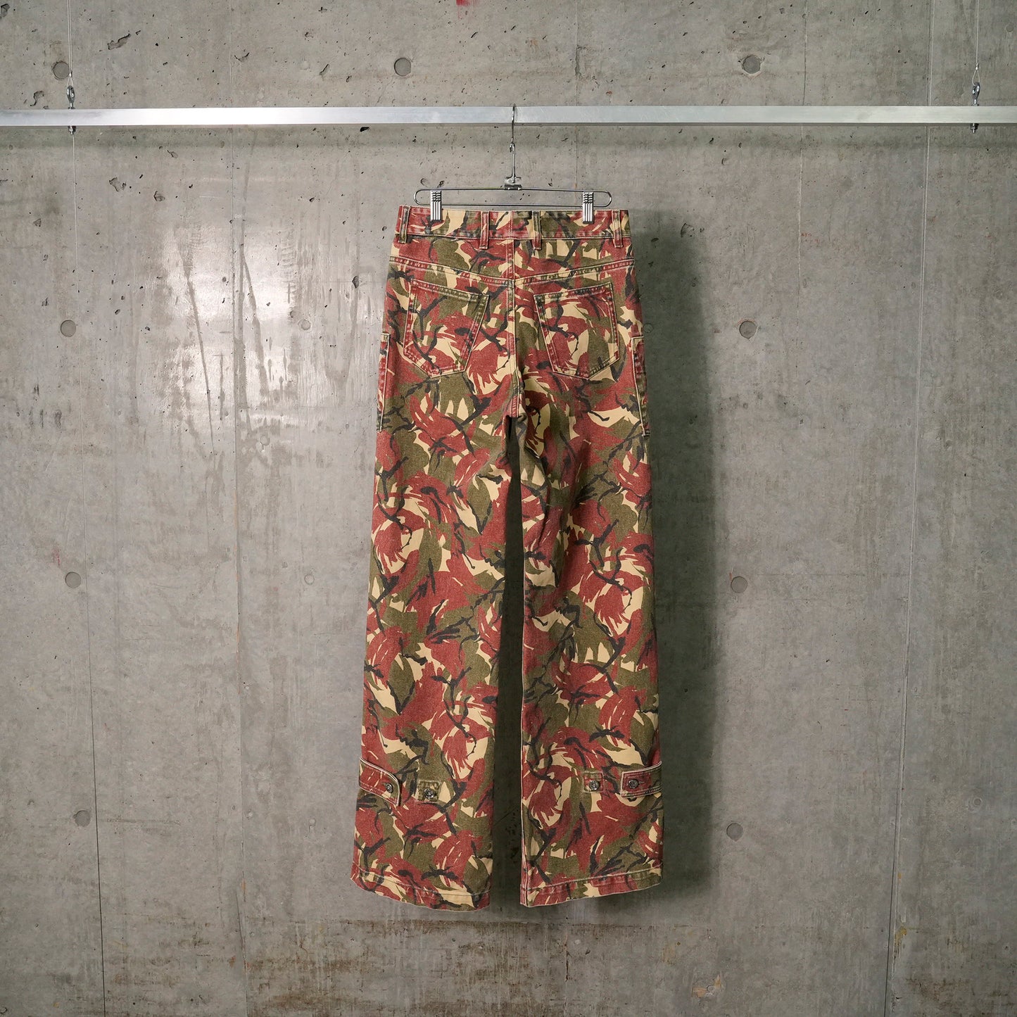 PANTALON LARGE PANT / V267:CAMOUFLAGE BEIGE/KAKI/BR