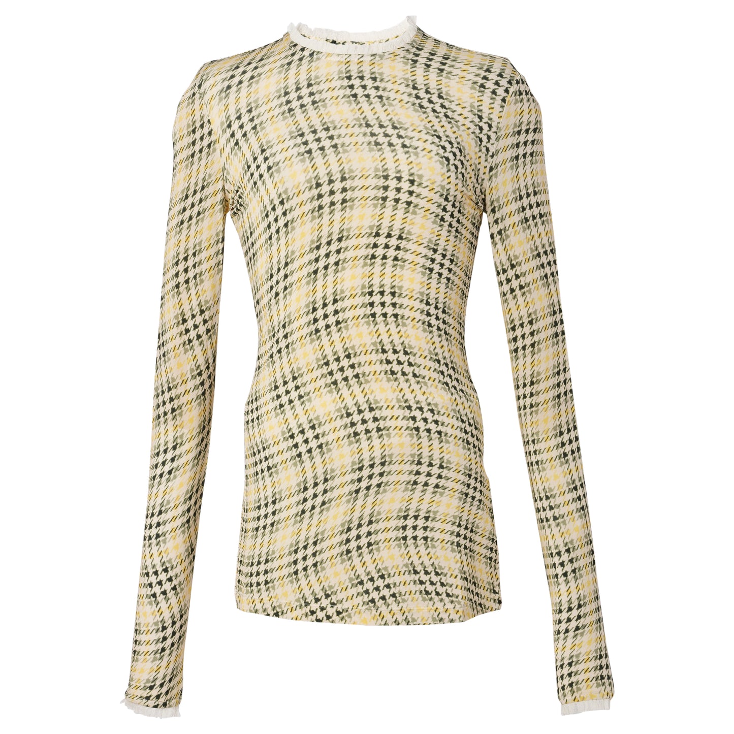 HAUT TOP LONG SLEEVES / V264:TARTAN/GREEN/YELLOW