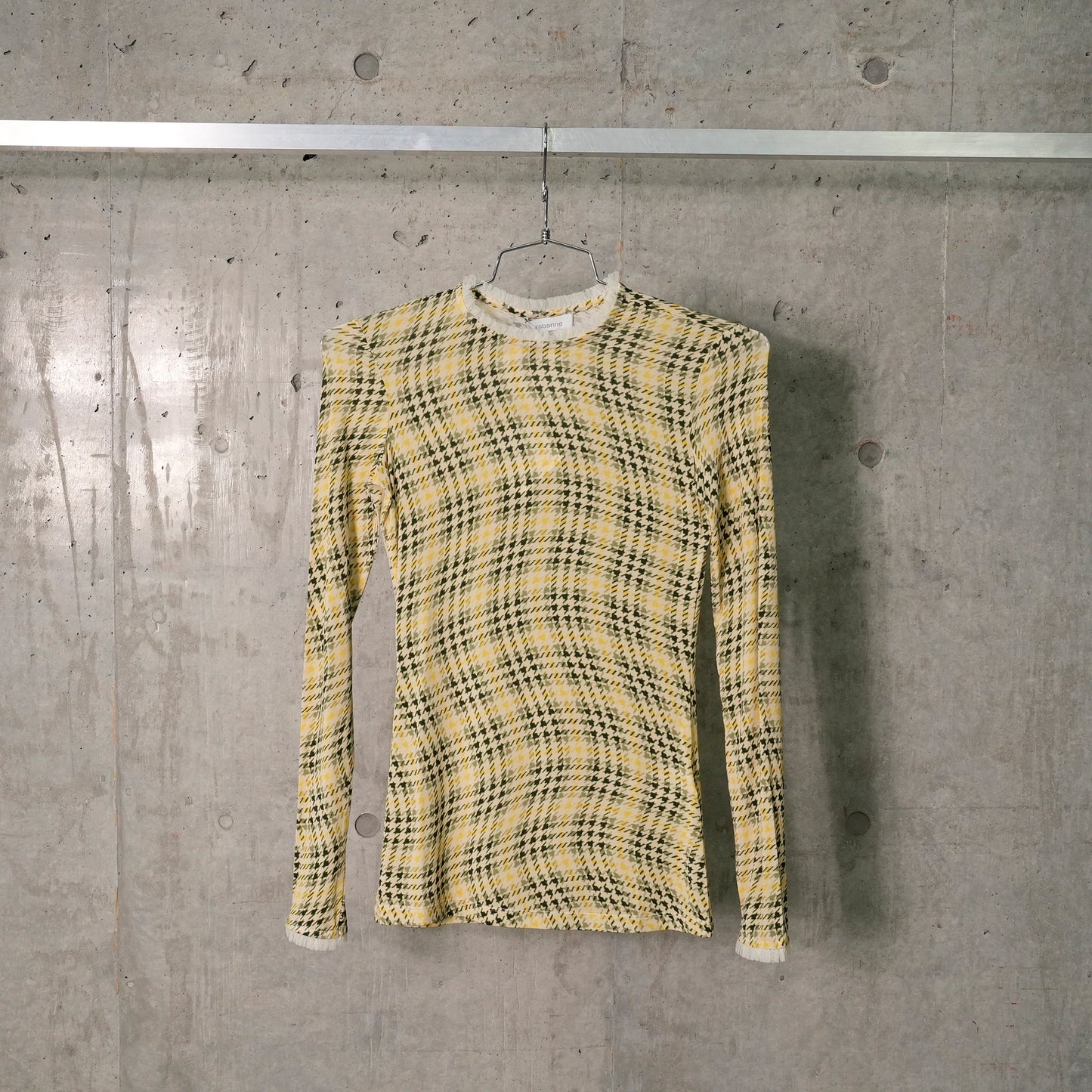 HAUT TOP LONG SLEEVES / V264:TARTAN/GREEN/YELLOW