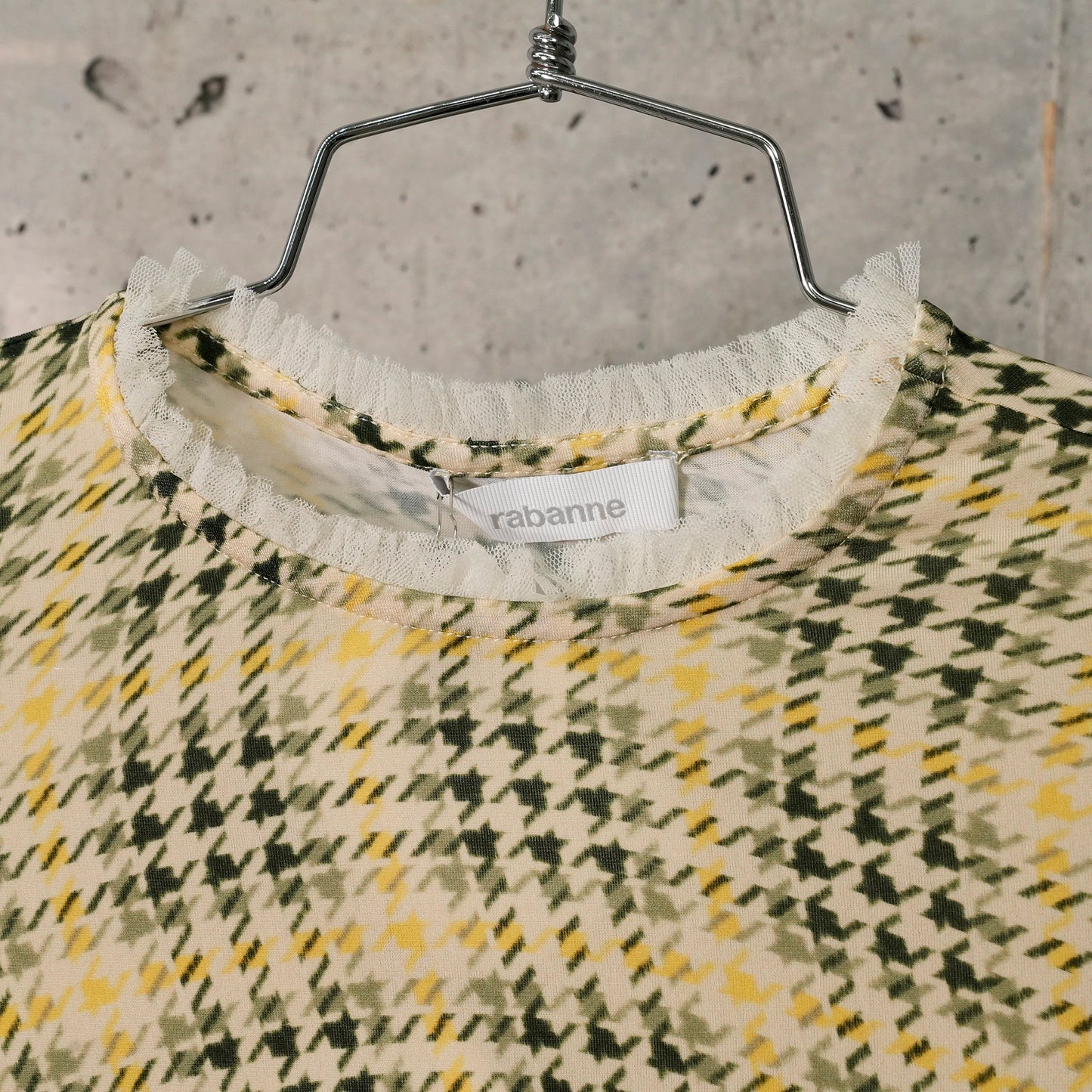 HAUT TOP LONG SLEEVES / V264:TARTAN/GREEN/YELLOW