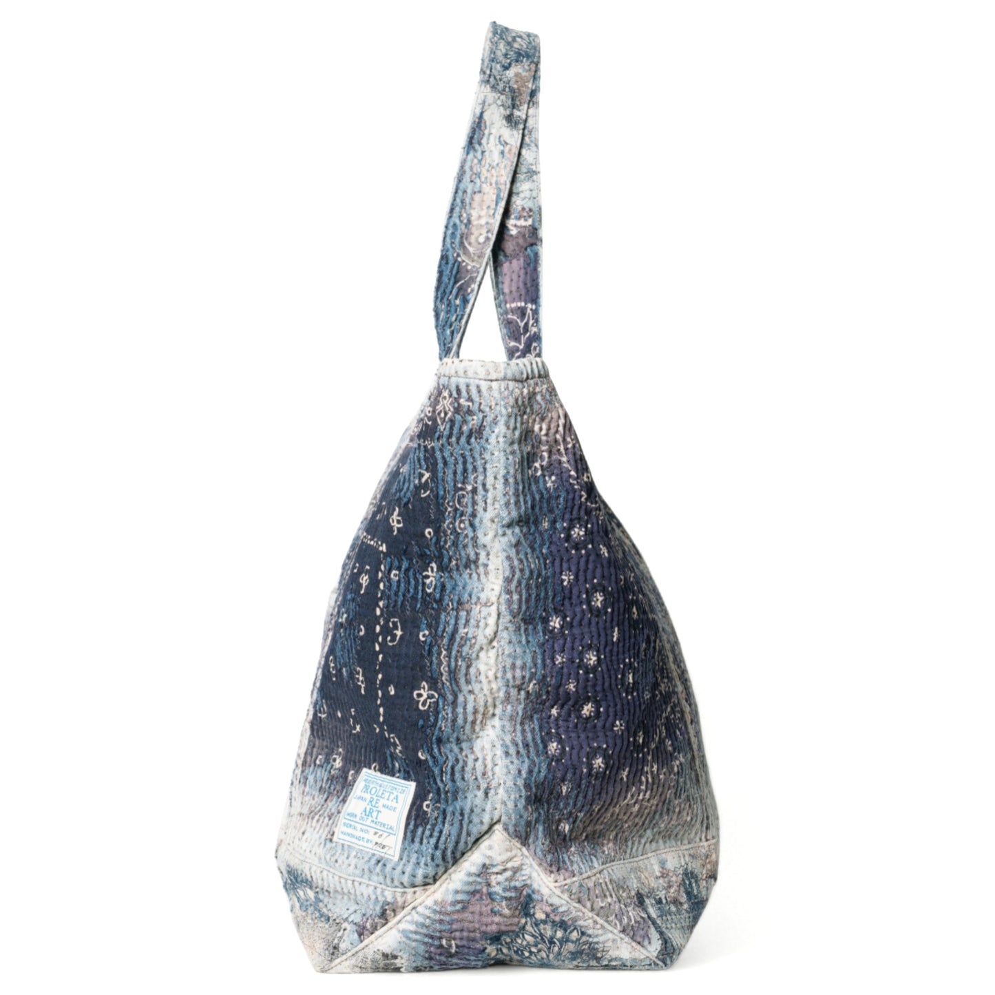 UROBOROS LARGE ZIP TOTE BAG / NAVY