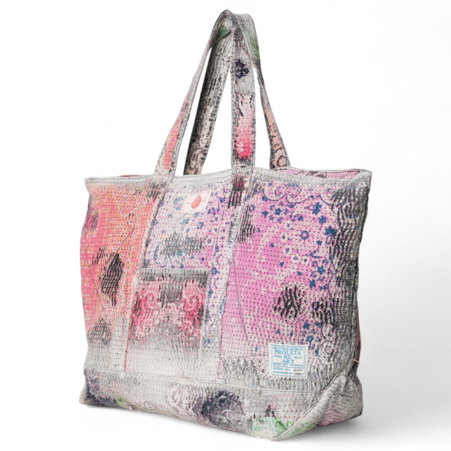UROBOROS LARGE ZIP TOTE BAG / PINK