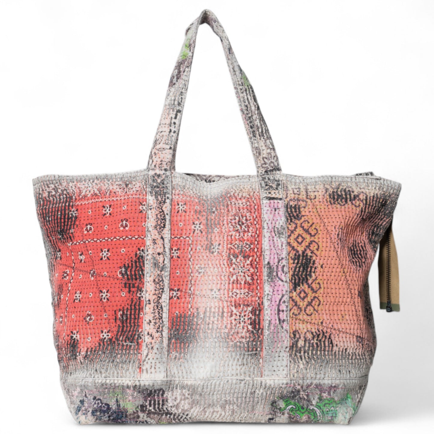 UROBOROS LARGE ZIP TOTE BAG / PINK