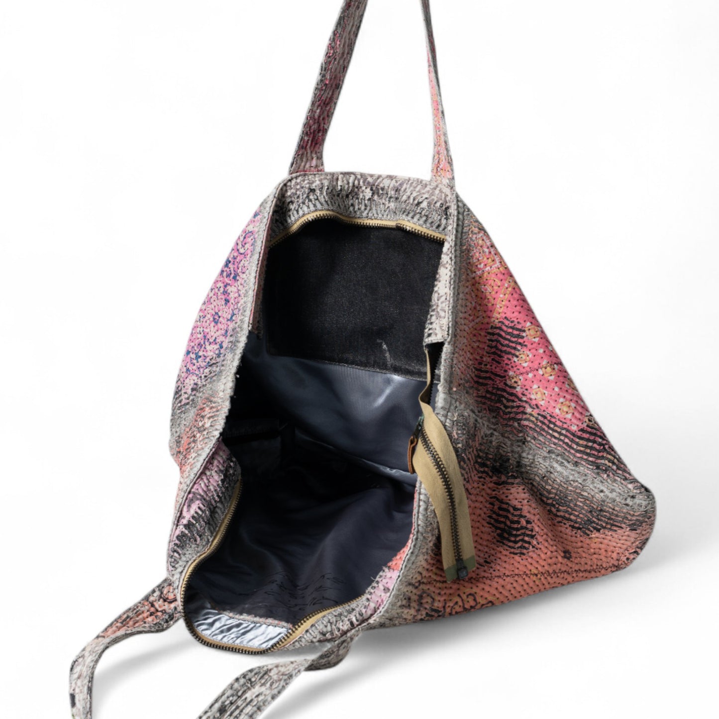 UROBOROS LARGE ZIP TOTE BAG / PINK