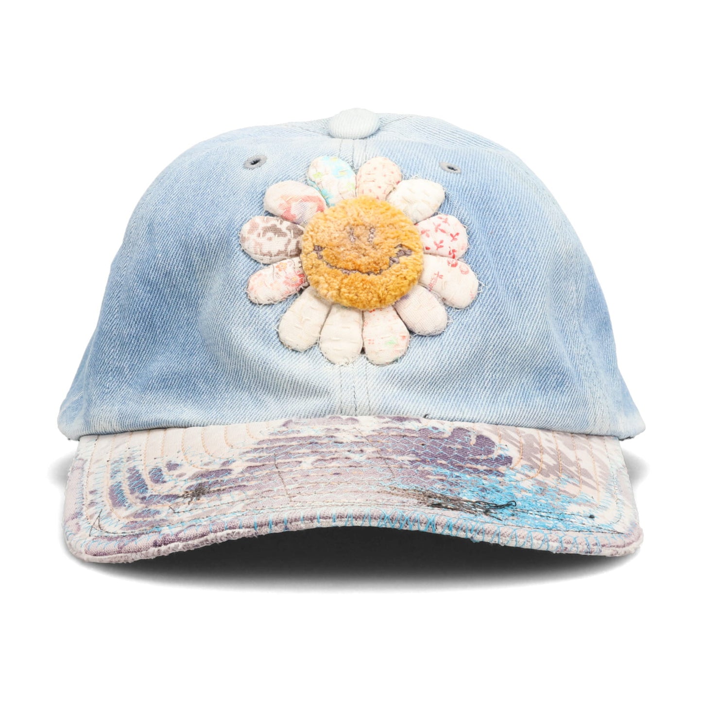 MEME TRUCKER CAP (SMILY DAISY) / LIGHT INDIGO