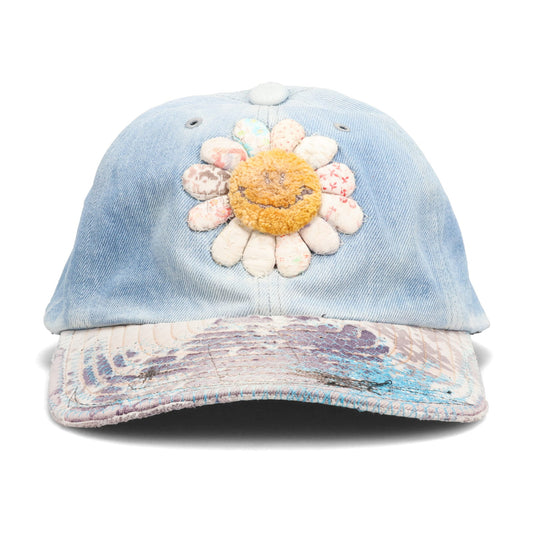 MEME TRUCKER CAP (SMILY DAISY) / LIGHT INDIGO