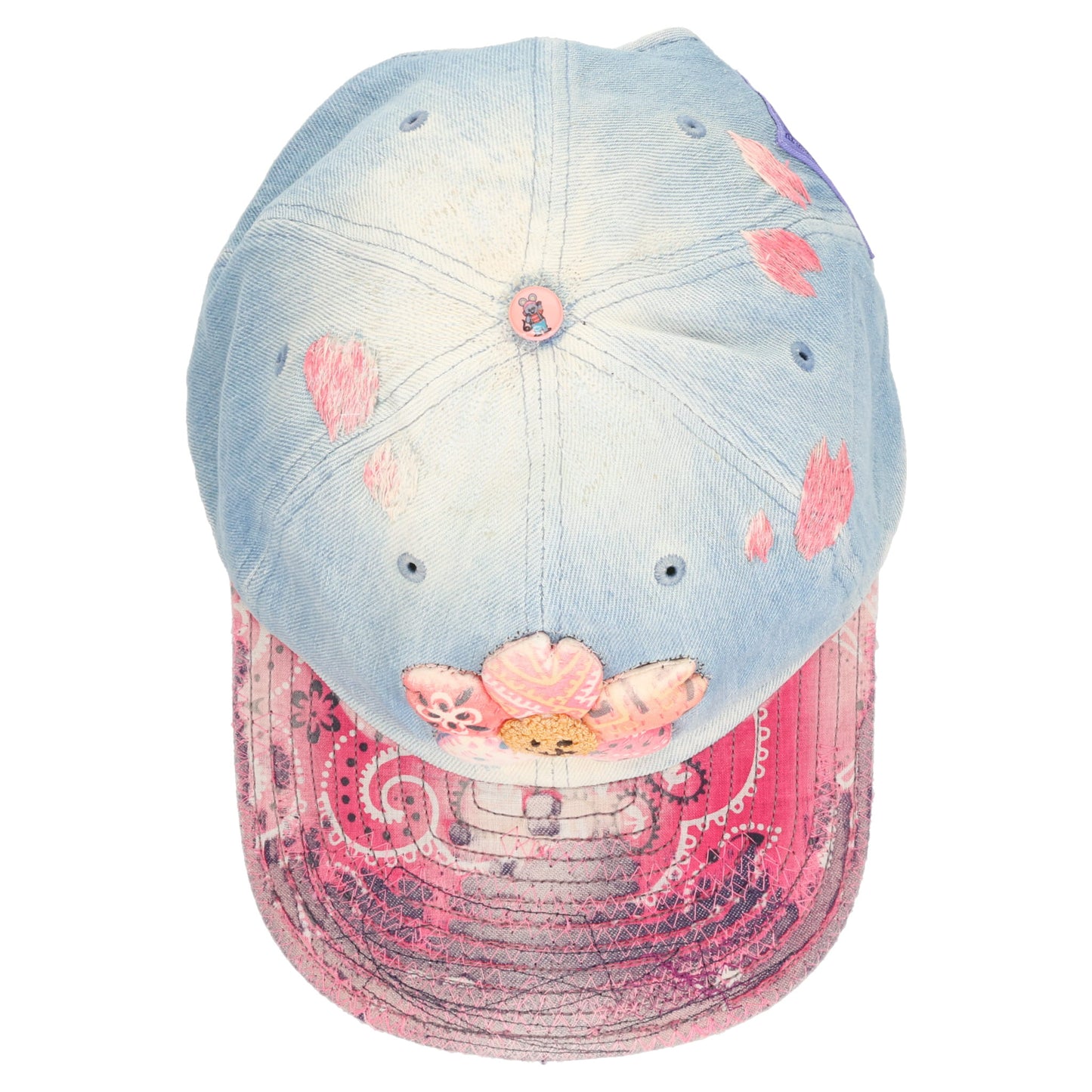 MEME TRUCKER CAP (SMILY SAKURA) / LIGHT INDIGO