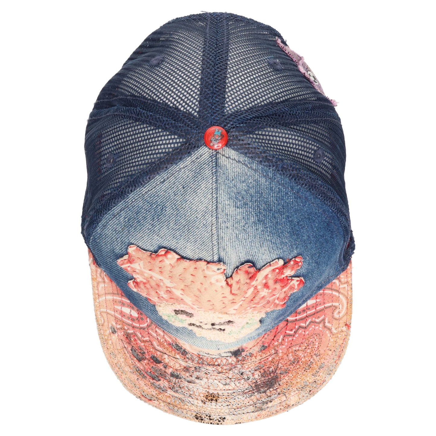 MEME HACK TOON TRUCKER CAP (ANIMA IN WATER) / INDIGO