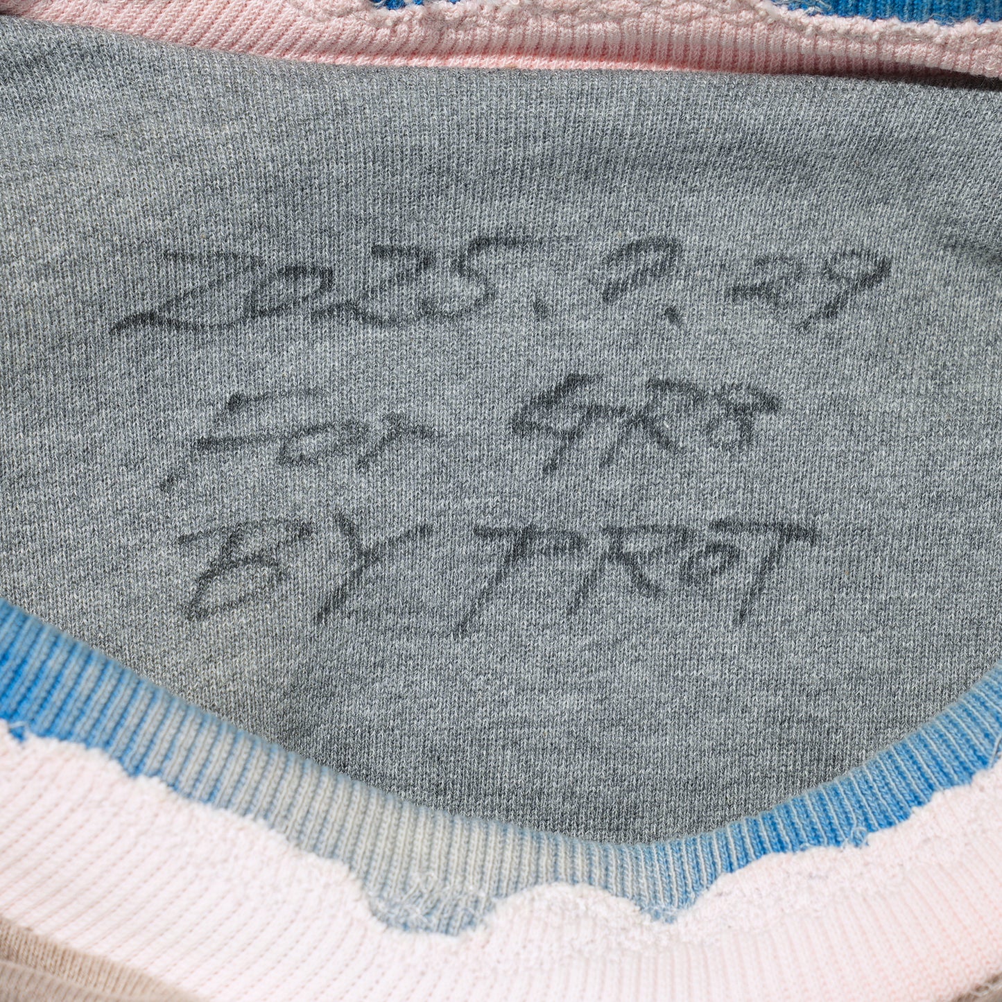 HARD DISTRESSED DEER LEATHER×STUDS HOODIE (HIPPIE FLOWER×BUTTERFLY) / PINK