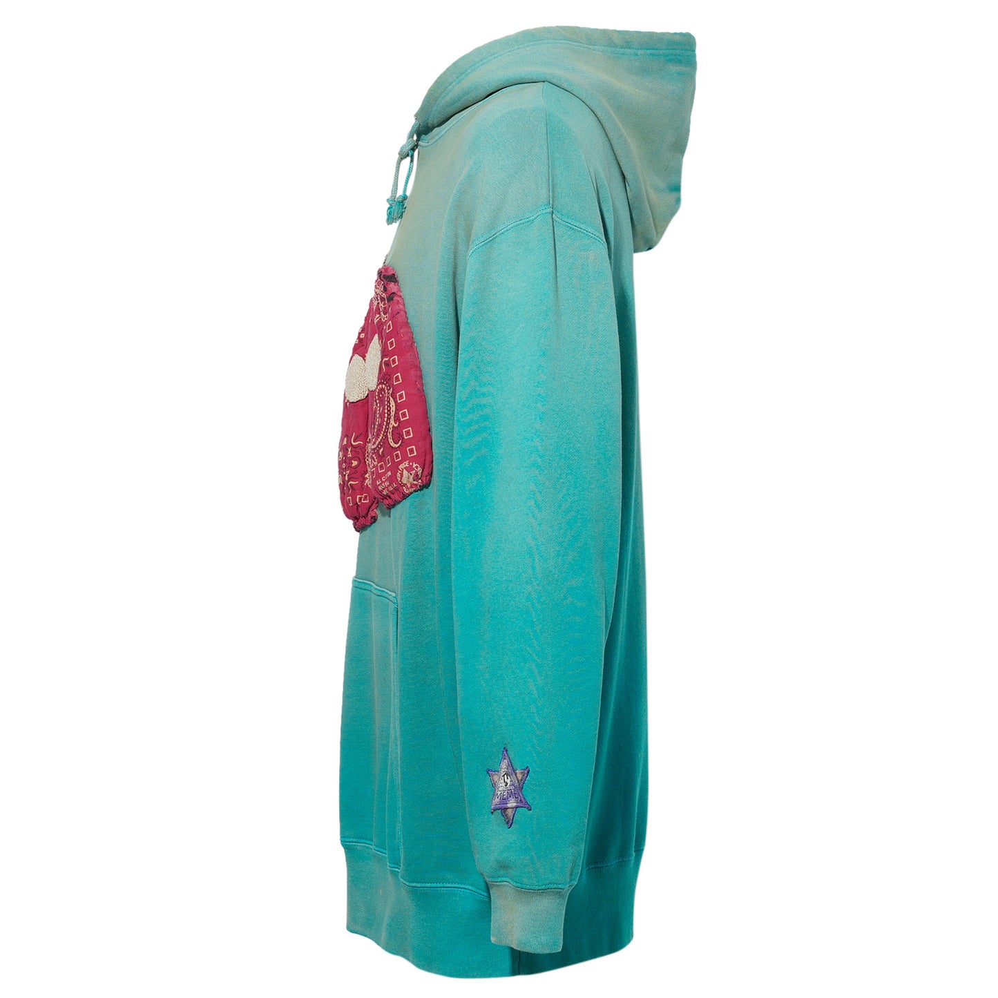 MEME HACK TOON HOODIE (ANTIQUE SOMEONE’S RED PANTS) / ANTIQUE TURQUOIS