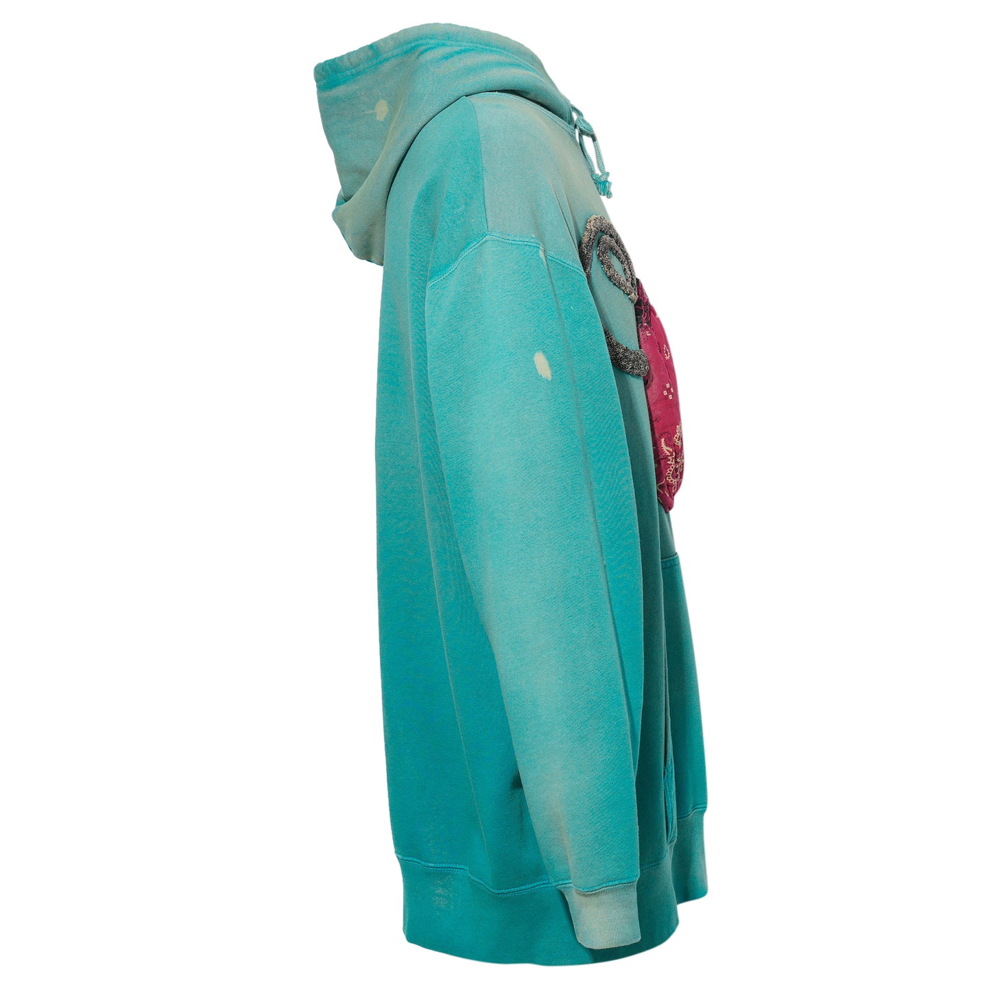 MEME HACK TOON HOODIE (ANTIQUE SOMEONE’S RED PANTS) / ANTIQUE TURQUOIS