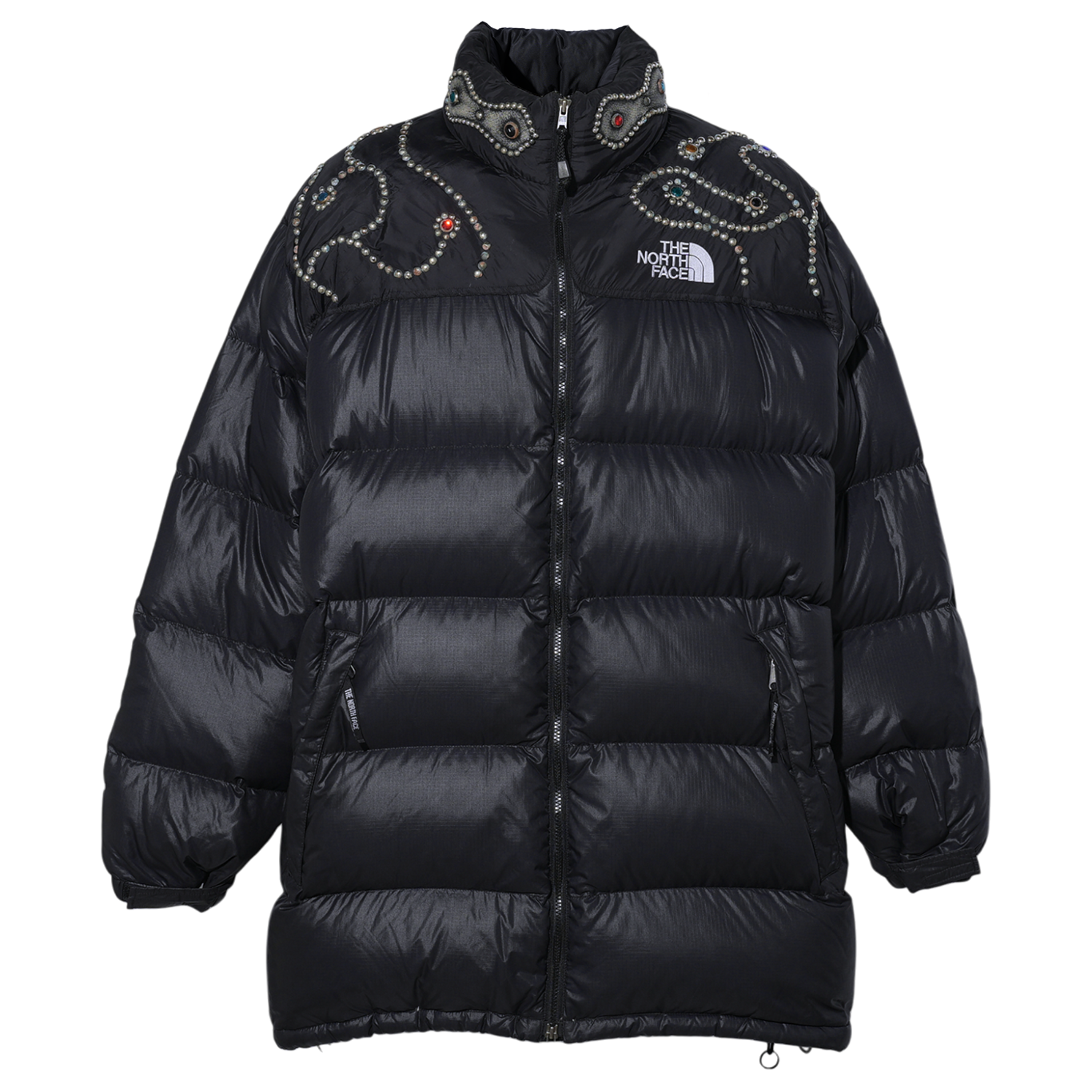 STUDS LONG NUPTSE DOWN JACKE / BLACK
