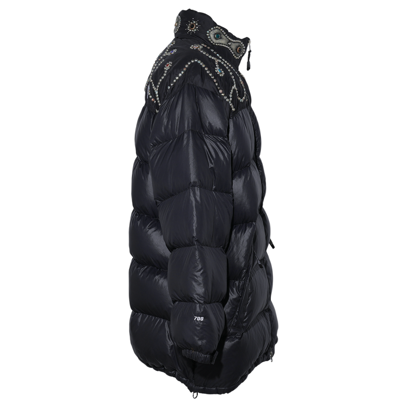 STUDS LONG NUPTSE DOWN JACKE / BLACK