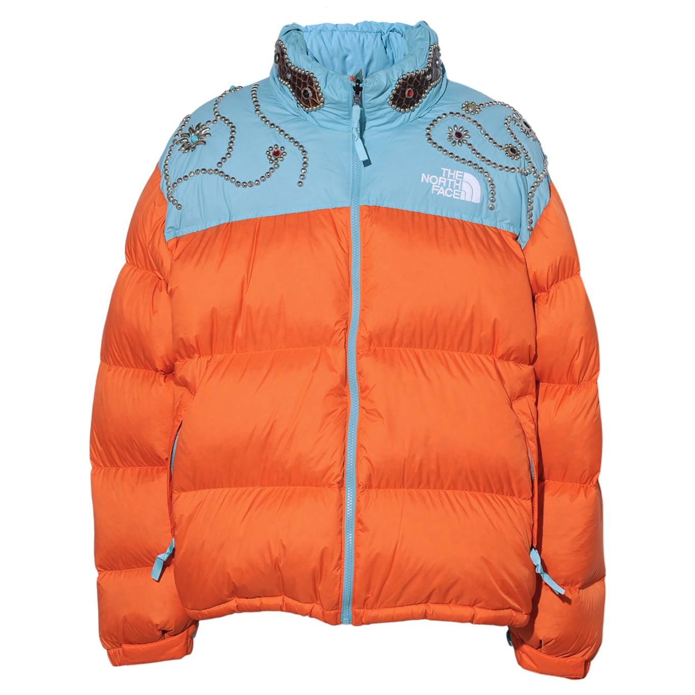 STUDS LONG NUPTSE DOWN JACKET (南極大陸限定カラー/Antarctica-exclusive color ) / GREEN