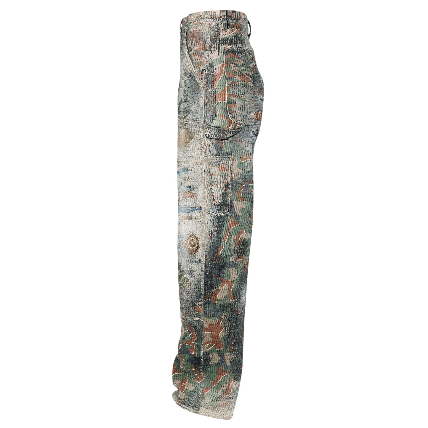 UROBOROS DOUBLE KNEE PAINTER PANTS / CAMOUFLAGE