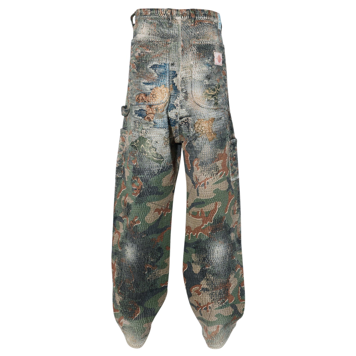 UROBOROS DOUBLE KNEE PAINTER PANTS / CAMOUFLAGE