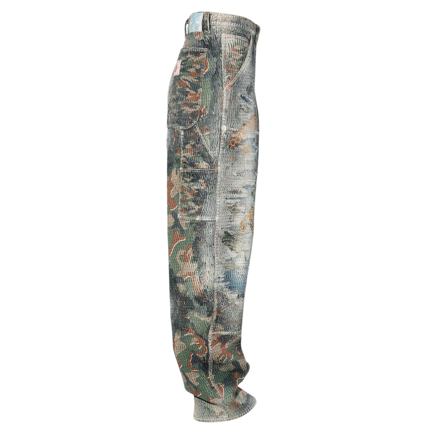 UROBOROS DOUBLE KNEE PAINTER PANTS / CAMOUFLAGE