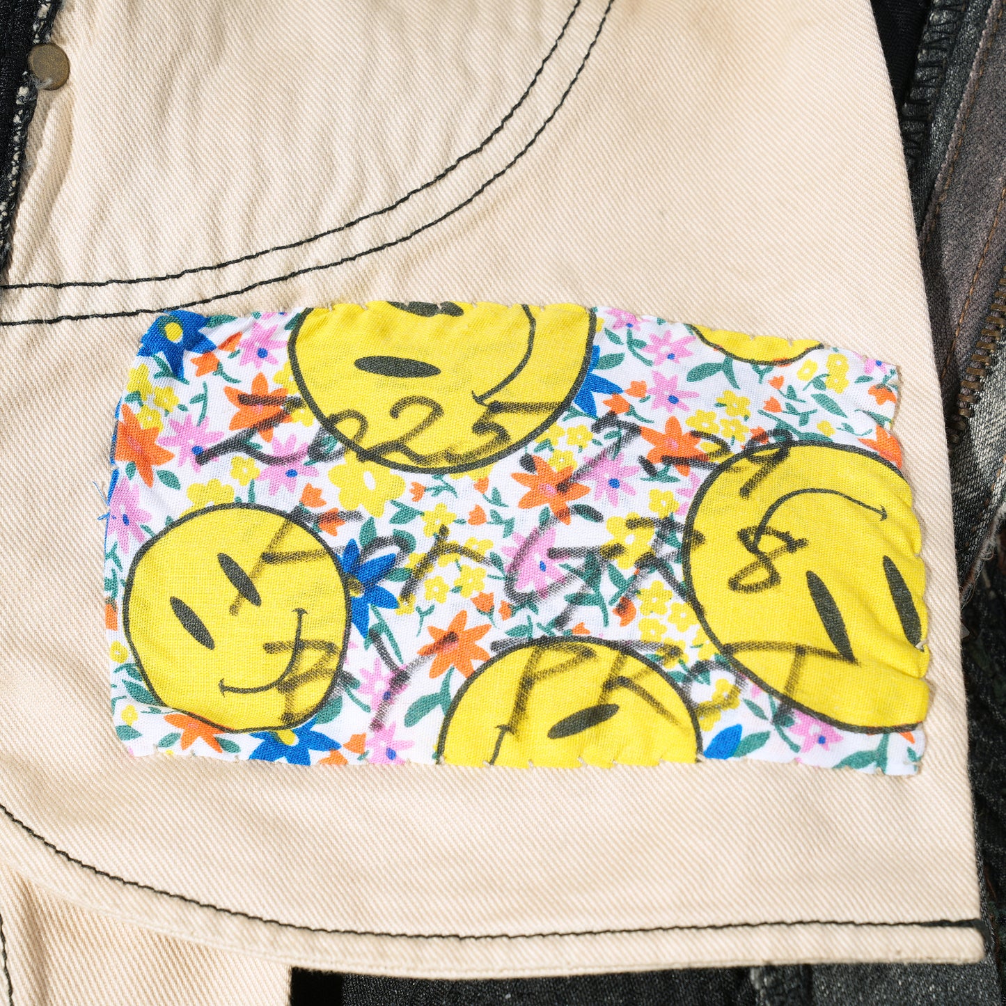 UROBOROS DOUBLE KNEE PAINTER PANTS / CAMOUFLAGE