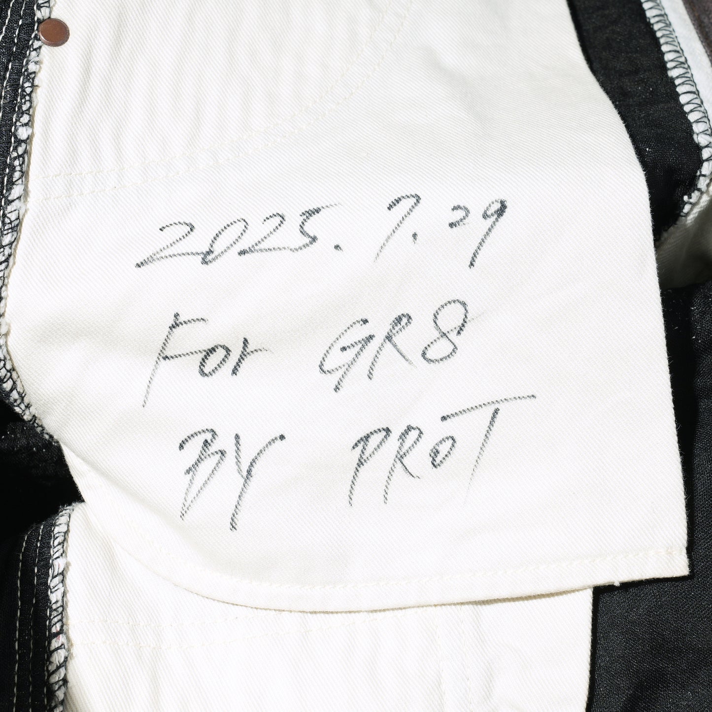 UROBOROS DOUBLE KNEE PAINTER PANTS / WHITE