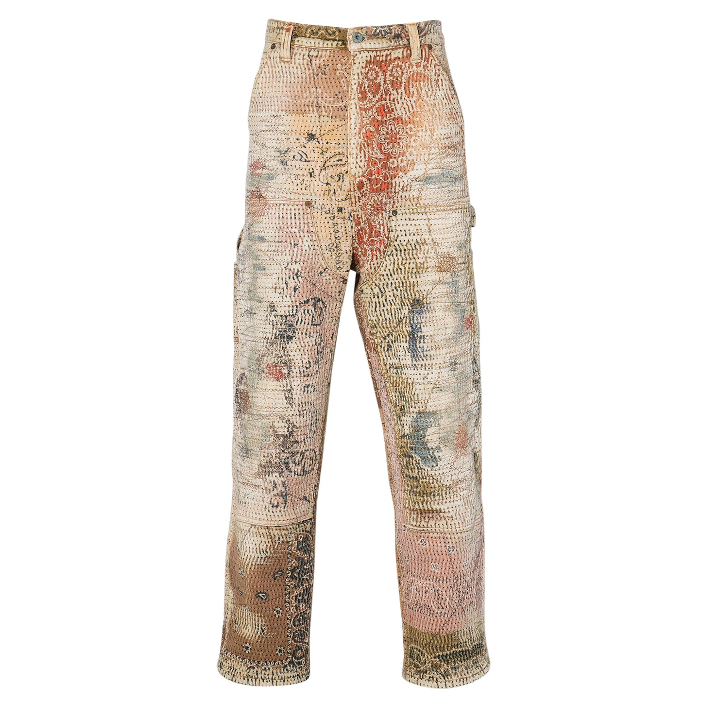 UROBOROS DOUBLE KNEE PAINTER PANTS / BROWN