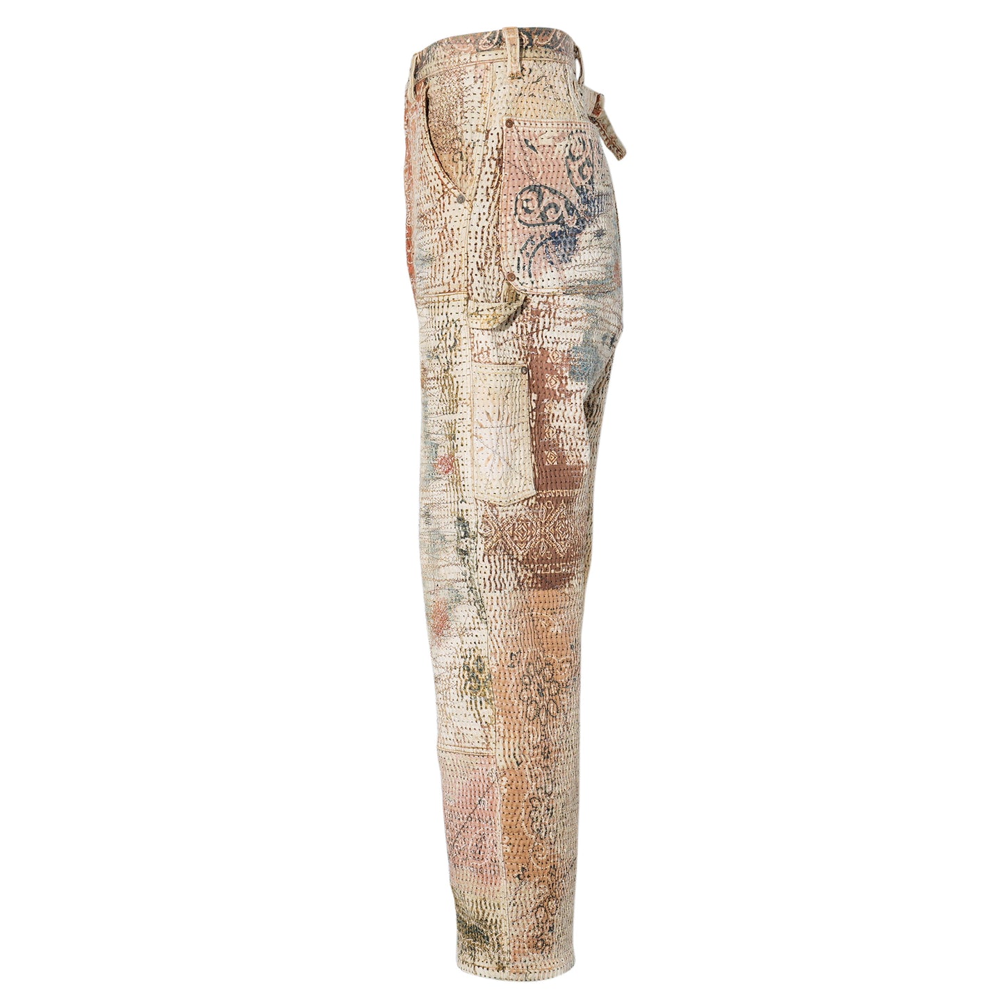 UROBOROS DOUBLE KNEE PAINTER PANTS / BROWN
