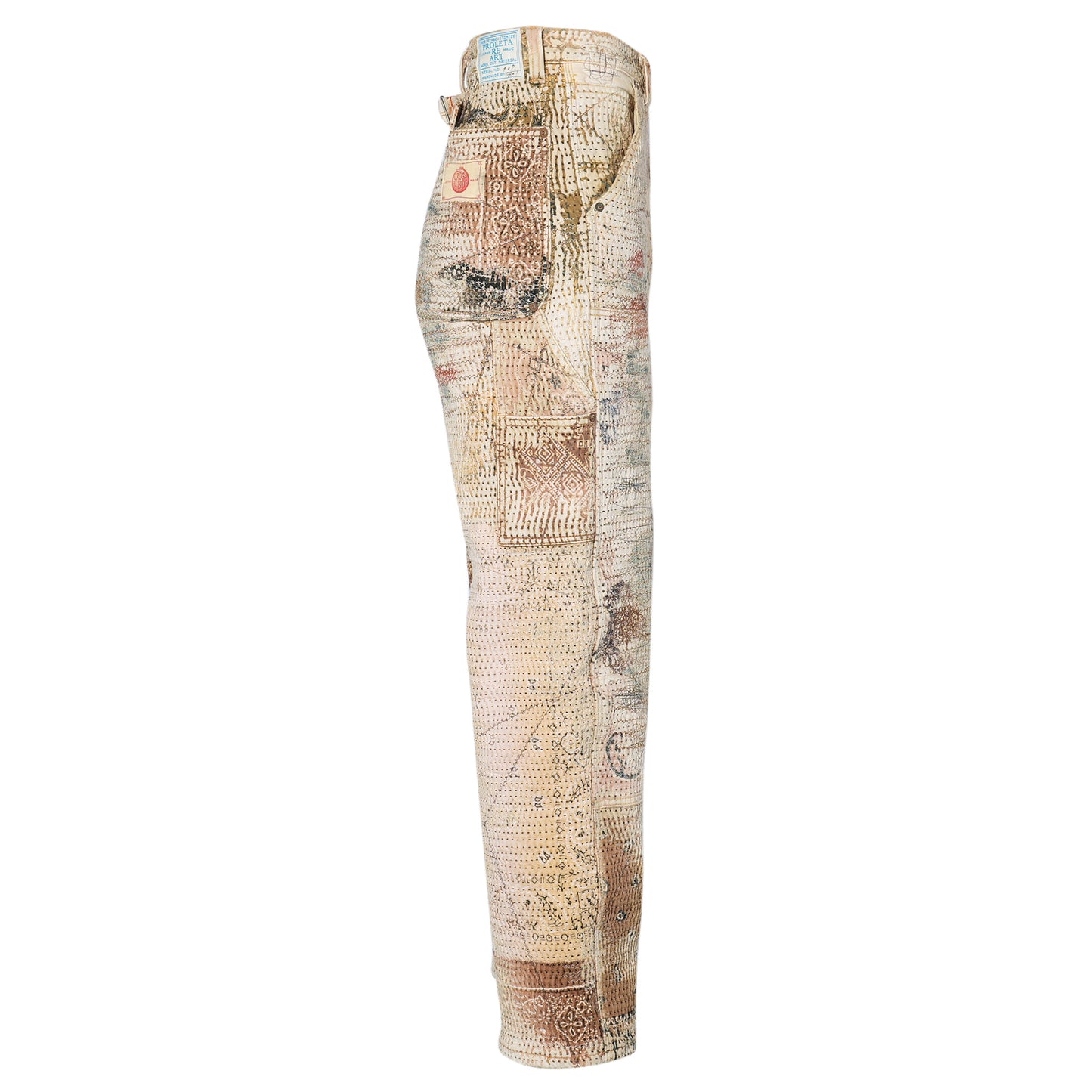 UROBOROS DOUBLE KNEE PAINTER PANTS / BROWN