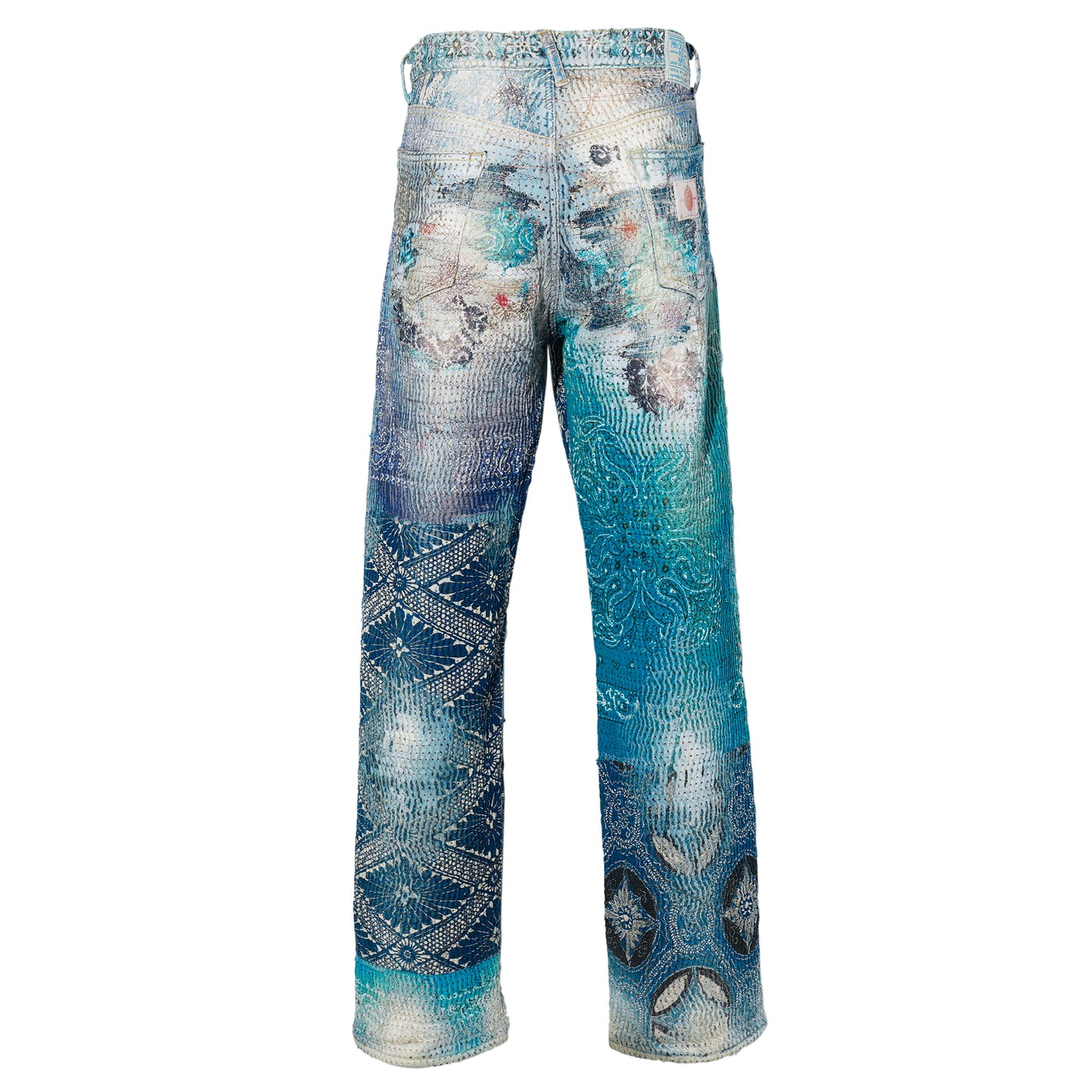 UROBOROS STRAIGHT JEANS / BLUE×TURQUOISE