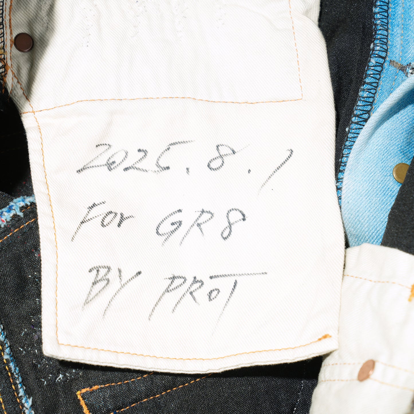 UROBOROS STRAIGHT JEANS / BLUE×TURQUOISE