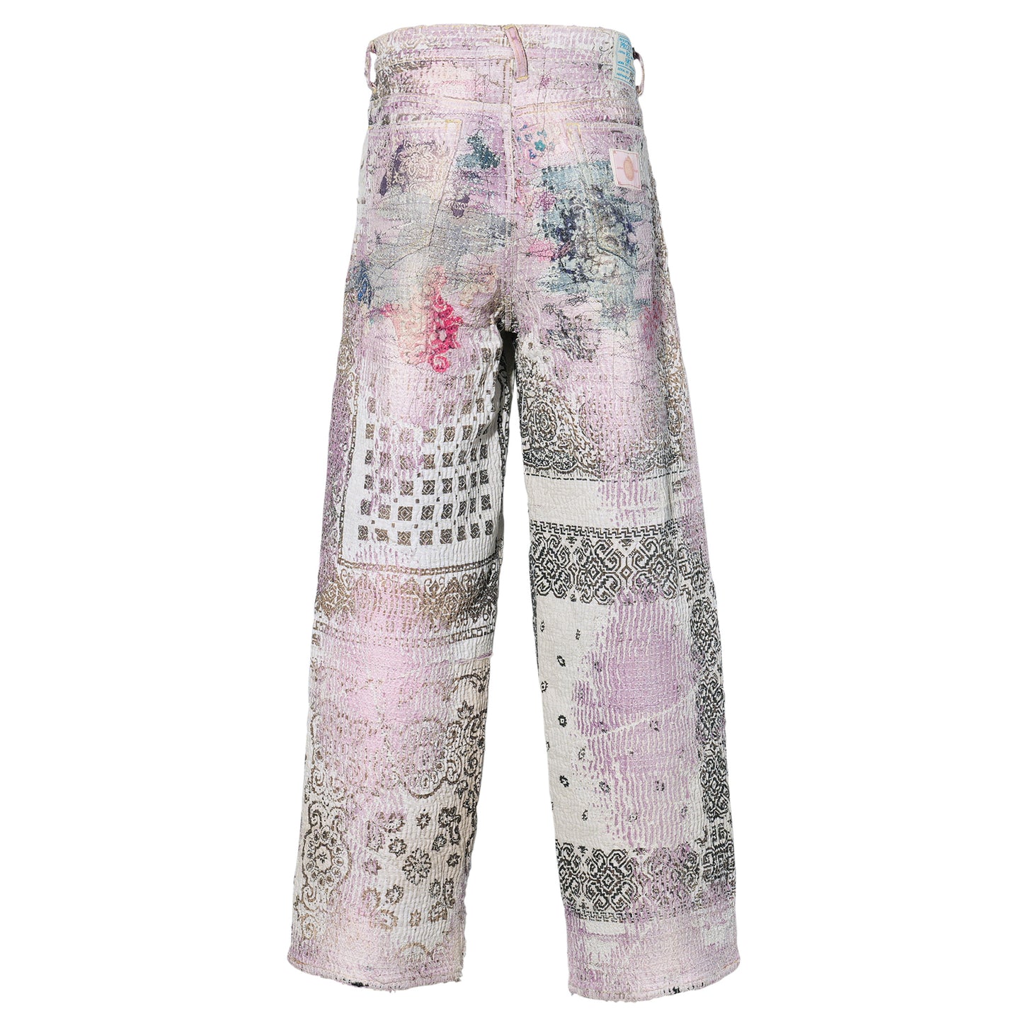 UROBOROS BUGGY JEANS / PURPLE×WHITE