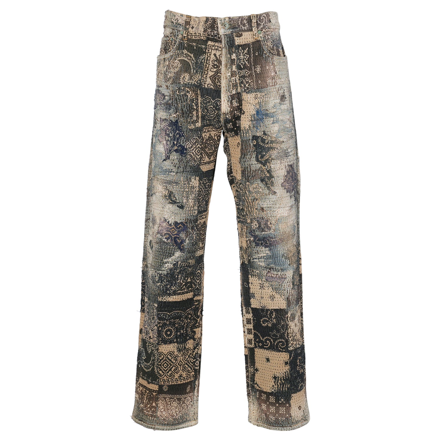 UROBOROS STRAIGHT JEANS / CHECKER FLAG