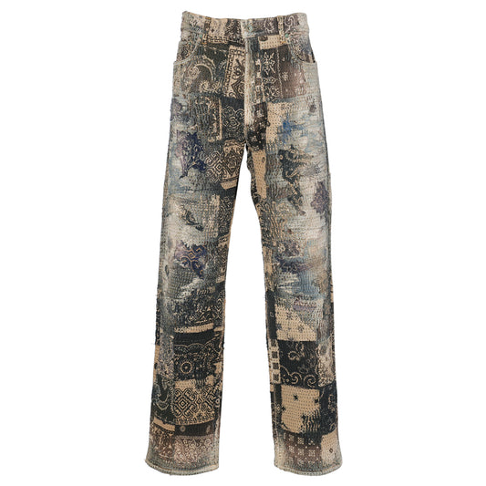 UROBOROS STRAIGHT JEANS / CHECKER FLAG