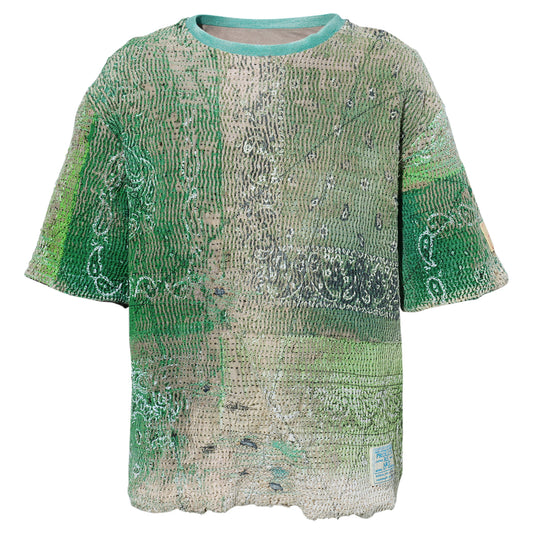 UROBOROS T-SHIRT(FOR 21SAVAGE IT’S ALL A BLUR TOUR 2023 SUN JULY 9 DETROIT MICHIGAN) / GREEN