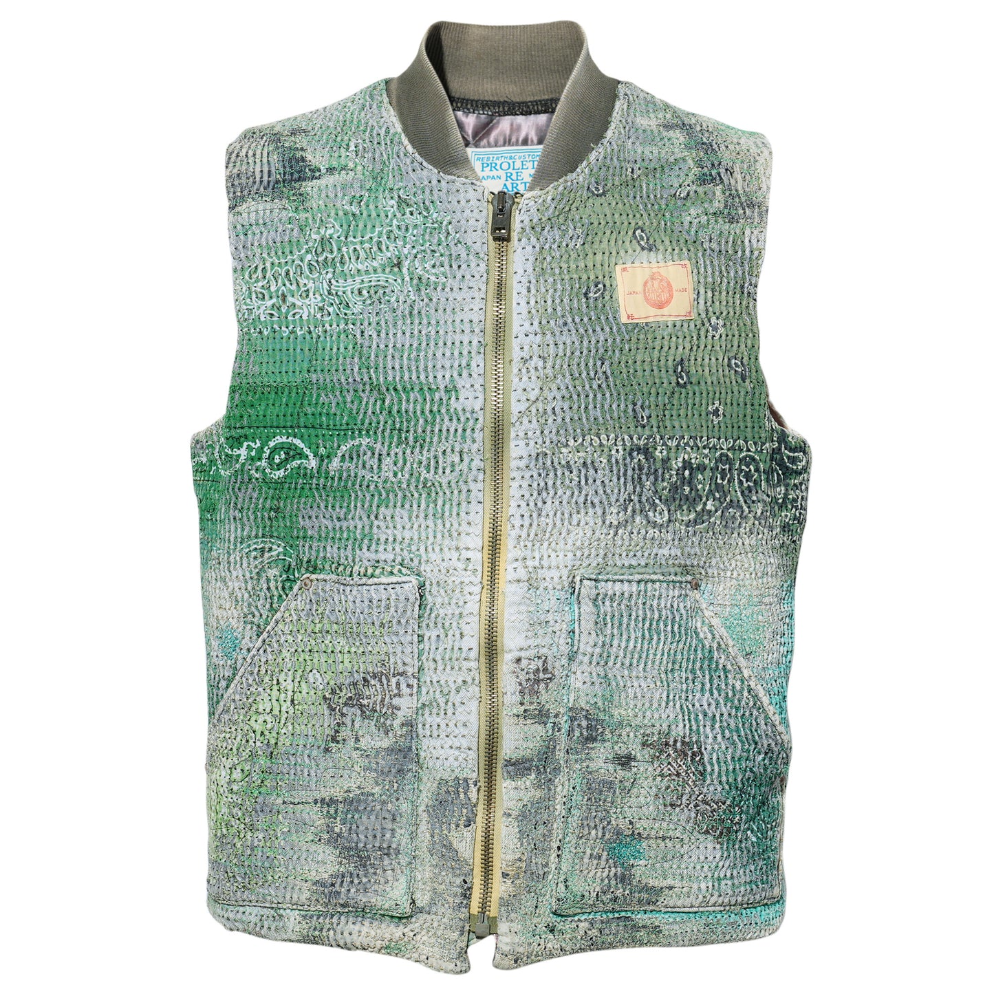 UROBOROS PADDING CLASSIC VEST(FOR 21SAVAGE IT’S ALL A BLUR TOUR 2023 SUN JULY 9 DETROIT MICHIGAN) / GREEN