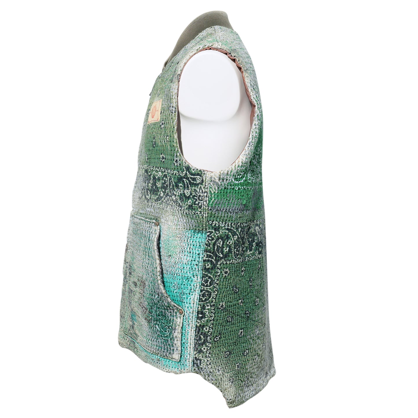 UROBOROS PADDING CLASSIC VEST(FOR 21SAVAGE IT’S ALL A BLUR TOUR 2023 SUN JULY 9 DETROIT MICHIGAN) / GREEN