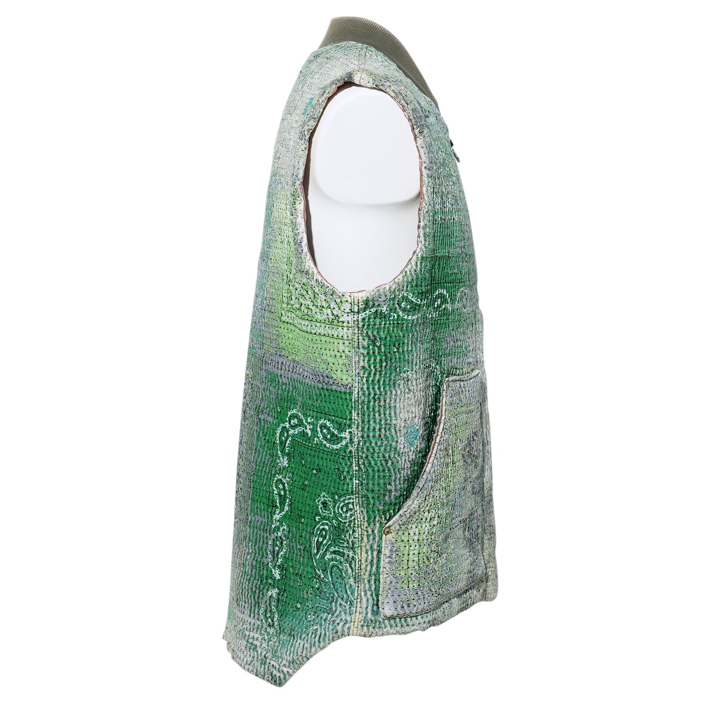 UROBOROS PADDING CLASSIC VEST(FOR 21SAVAGE IT’S ALL A BLUR TOUR 2023 SUN JULY 9 DETROIT MICHIGAN) / GREEN