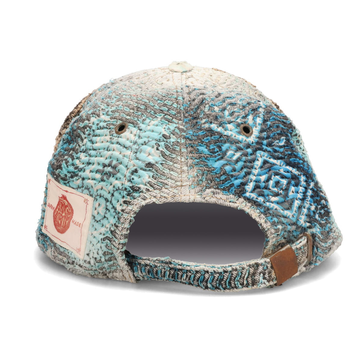 UROBOROS HAND EMBROIDERY TRUCKER HAT ｢ALDANA’S SKULL｣ / TURQUOISE