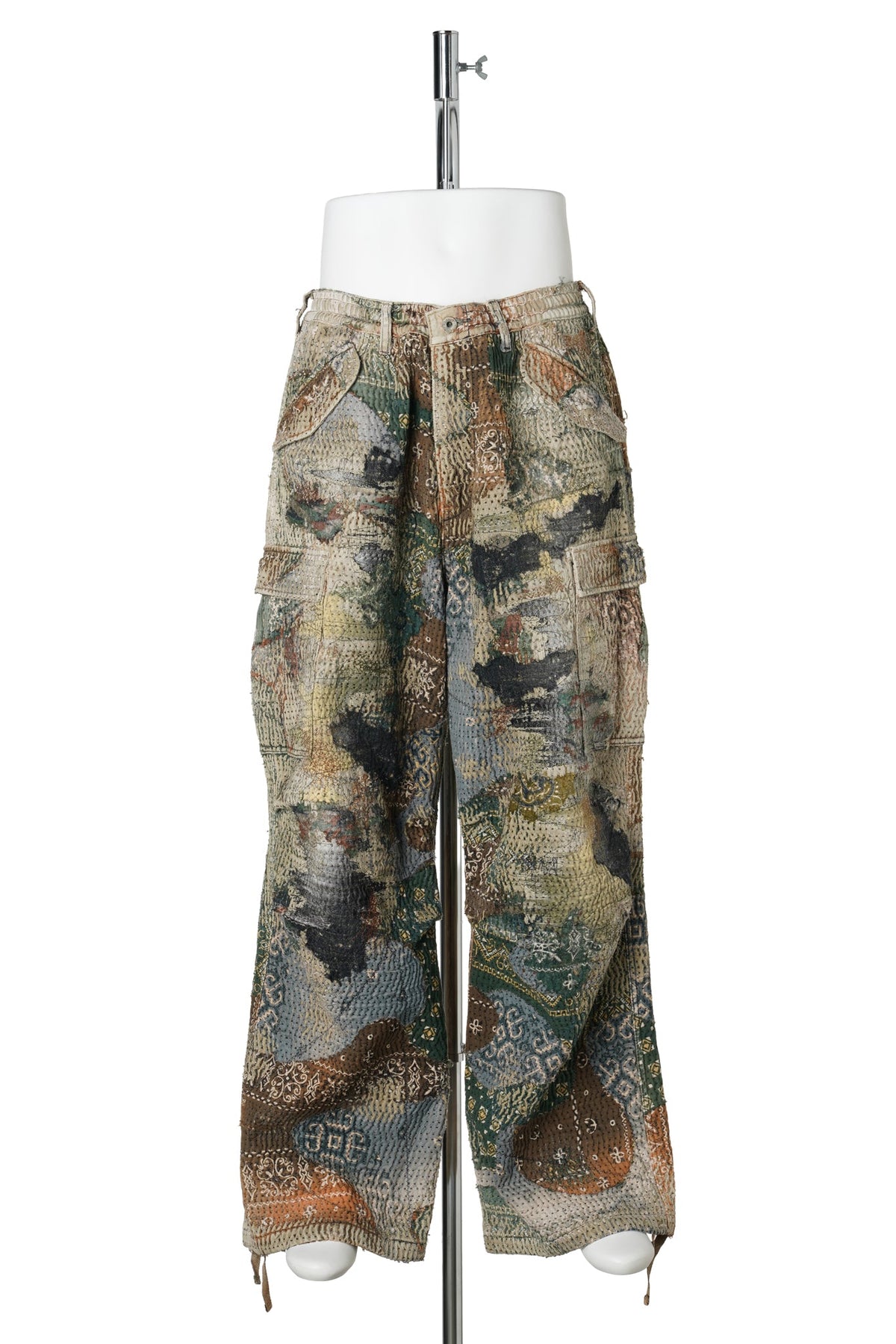 UROBOROS CARGO PANTS(CAMOUFLAGE PATCHWORK) / KHAKI