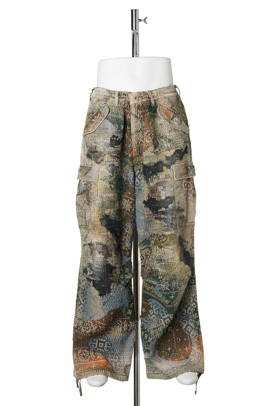 UROBOROS CARGO PANTS(CAMOUFLAGE PATCHWORK) / KHAKI