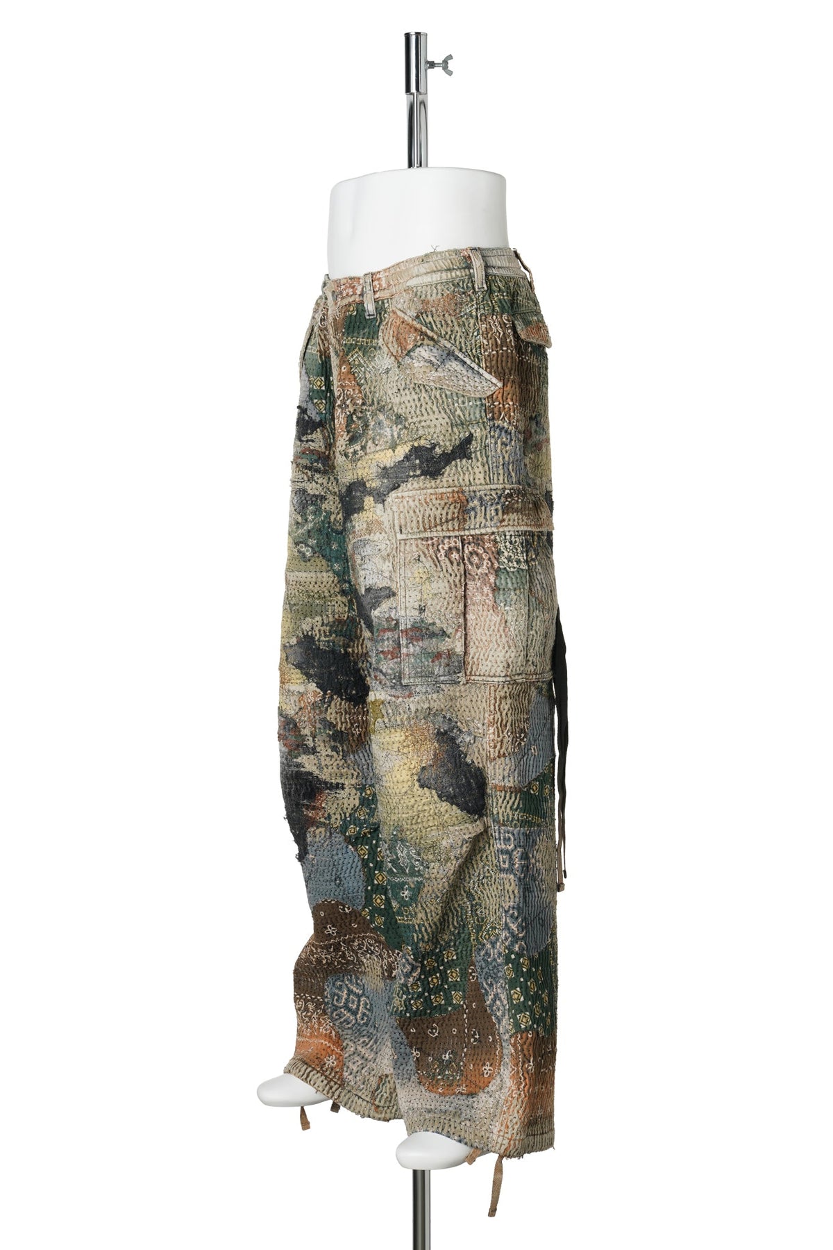 UROBOROS CARGO PANTS(CAMOUFLAGE PATCHWORK) / KHAKI