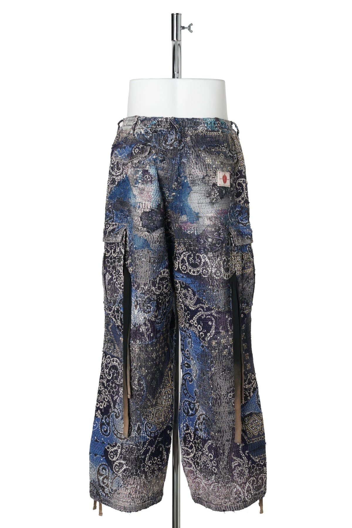 UROBOROS CARGO PANTS(CAMOUFLAGE PATCHWORK) / PURPLE×INDIGO×NAVY