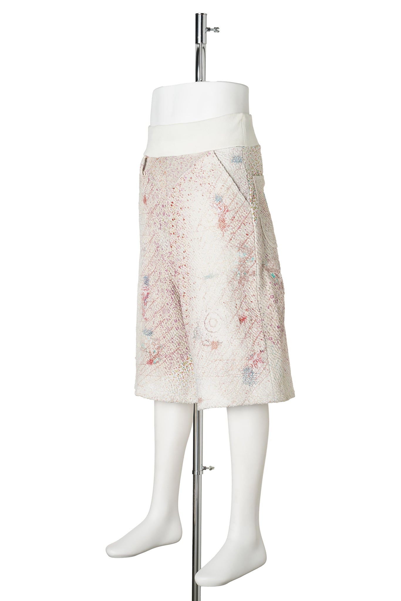 UROBOROS SWEAT BUGGY SHORTS ” WHITE CALICO” / WHITE CALICO