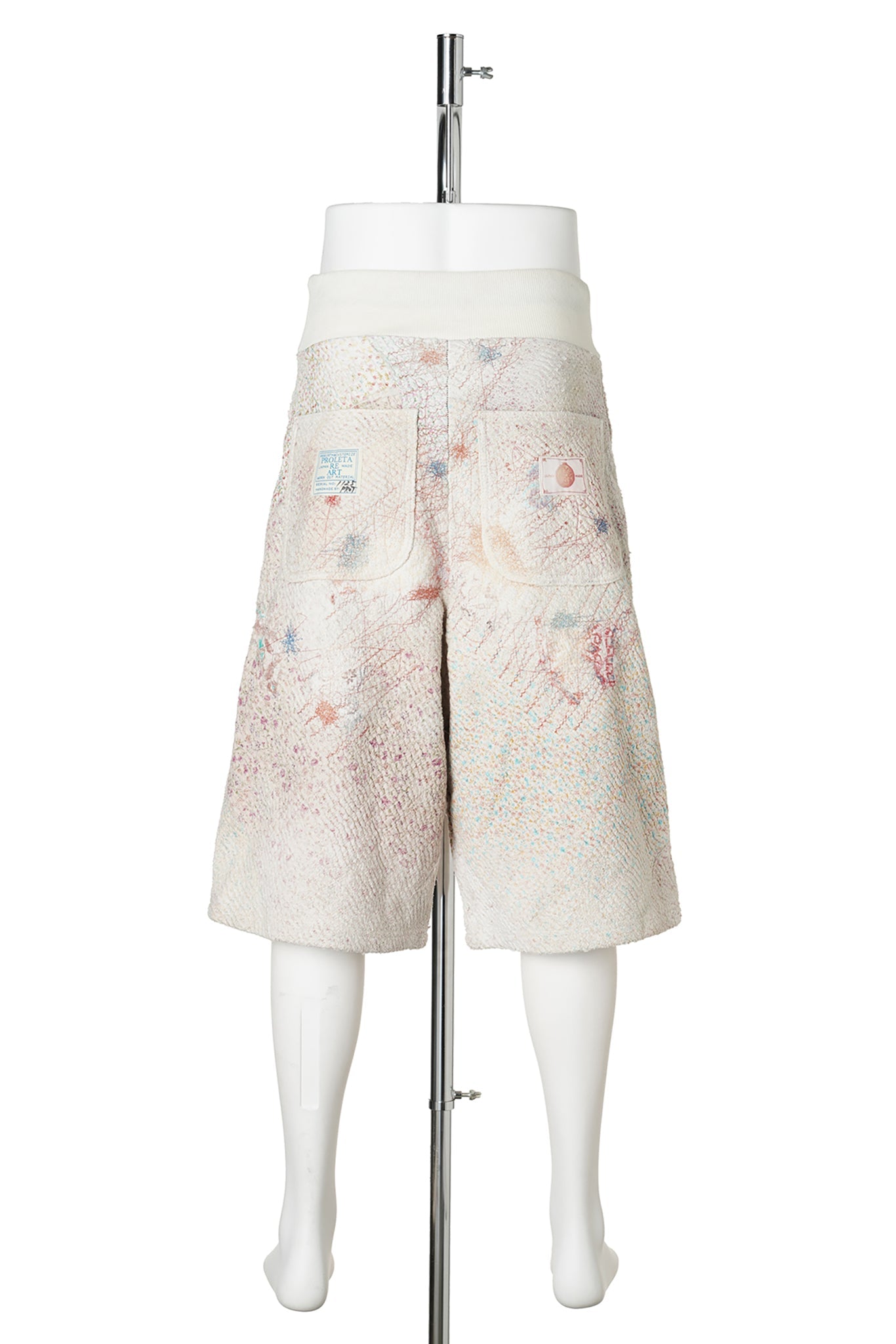 UROBOROS SWEAT BUGGY SHORTS ” WHITE CALICO” / WHITE CALICO