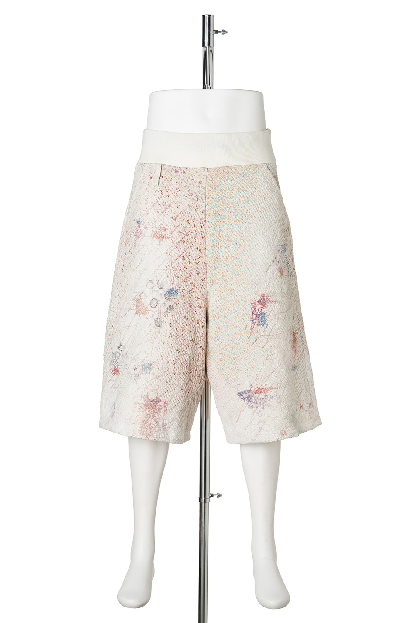 UROBOROS SWEAT BUGGY SHORTS ” WHITE CALICO” / WHITE CALICO