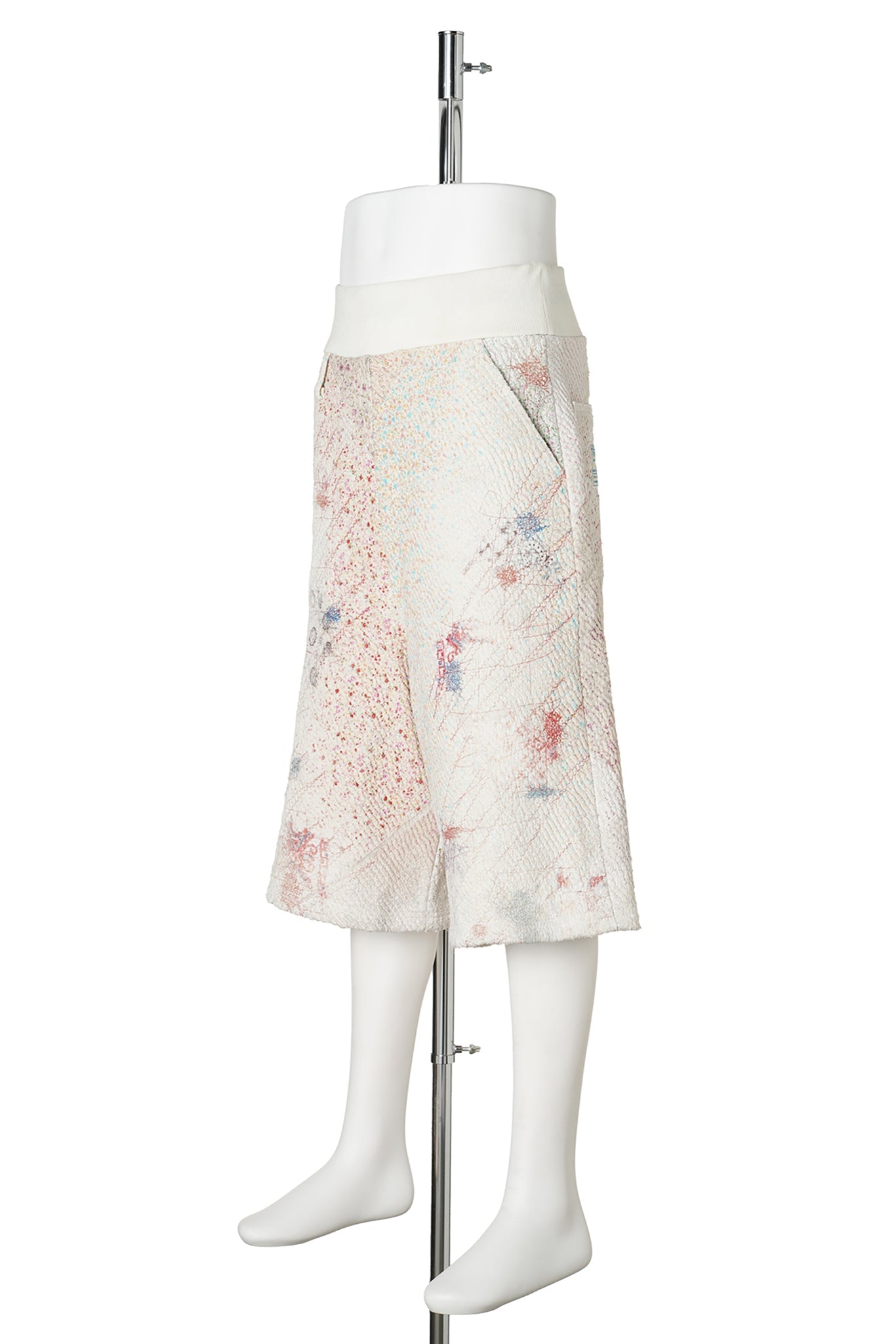 UROBOROS SWEAT BUGGY SHORTS ” WHITE CALICO” / WHITE CALICO